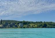 Dellach / Wörthersee: Mini-Seewohnung mit mega Seeblickterrasse & Garage, Anleger-geeignet