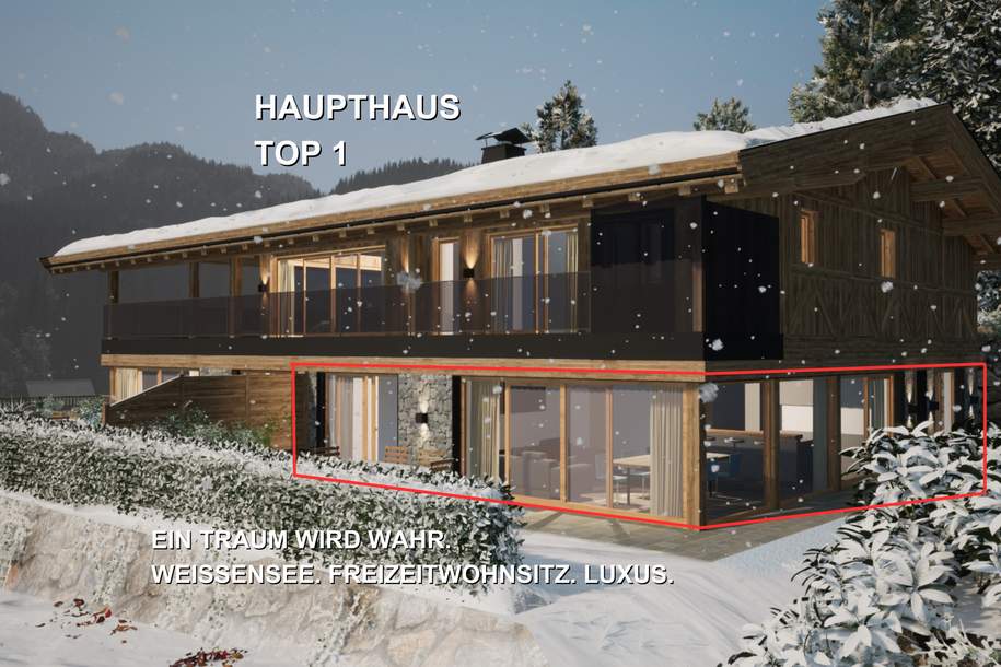 Ein Traum wird wahr! Weissensee. Freizeitwohnsitz. Luxus. Haupthaus Top 1, Wohnung-kauf, 1.000.000,€, 9762 Spittal an der Drau