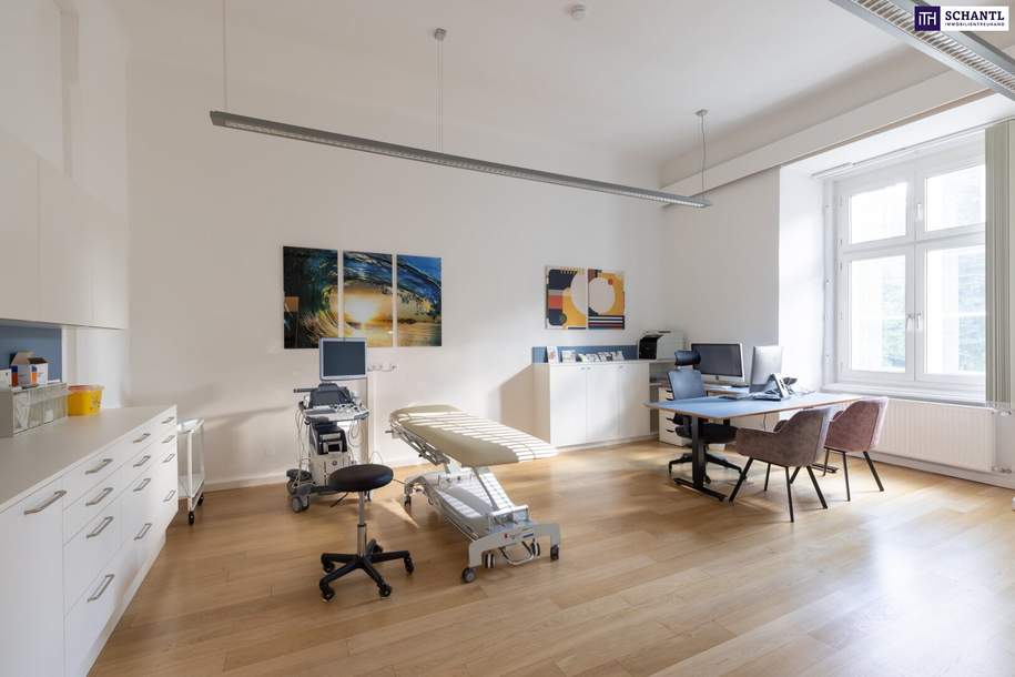 PERFEKT! IHR SCHRITT IN DIE SELBSTSTÄNDIGKEIT! Etablierte Arztpraxis im Herzen von Graz! Praxisraum mit 34,61 m²! VIDEO-RUNDGANG!, Gewerbeobjekt-miete, 800,00,€, 8010 Graz(Stadt)