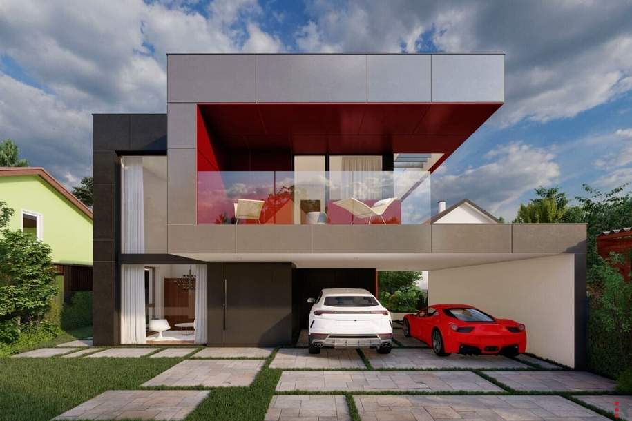 Rohbau einer Luxusvilla in beliebter Siedlungslage, Haus-kauf, 850.000,€, 2345 Mödling