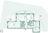 Wohnen mit viel Platz: 4 Zimmer, zwei Terrassen und großer Garten - Erstbezug im Rondelle XIV - Top 2