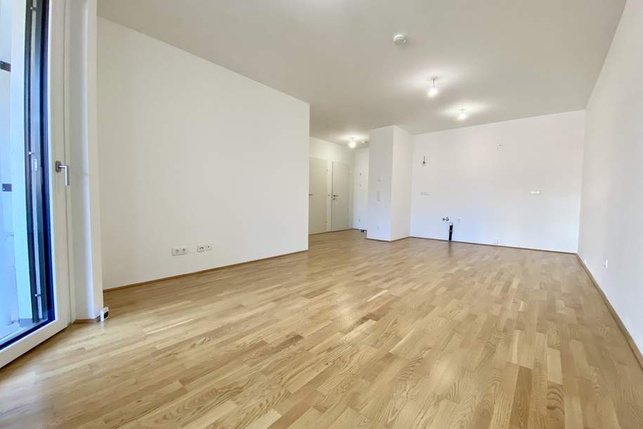 NEUBAU-ERSTBEZUG: Hofseitige 2 Zimmer nahe dem Hauptbahnhof Wien!, Wohnung-miete, 1.148,84,€, 1100 Wien 10., Favoriten