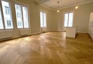 MÖLLWALDPLATZ, U1-NÄHE, 124 m2 ALTBAU, Wohnküche, 2 Zimmer, klimatisiert, 2 Bäder, Parketten, Loggia, 1. Liftstock, provisionsfrei