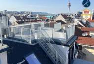 *Superprojekt: ''Über den Baumwipfeln" *TOP 53* 4,5 Zimmer mit SUPER-PANORAMA-DACHTERRASSE + 360° WIEN-BLICK + EXTRA BALKON