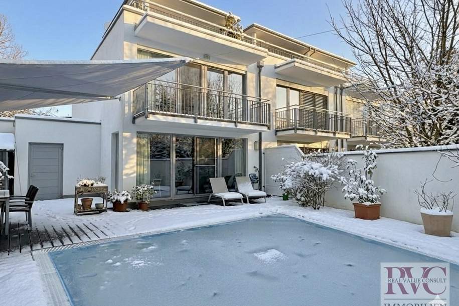 Villenhälfte mit Pool in Bestlage von Morzg, Haus-kauf, 1.490.000,€, 5020 Salzburg(Stadt)