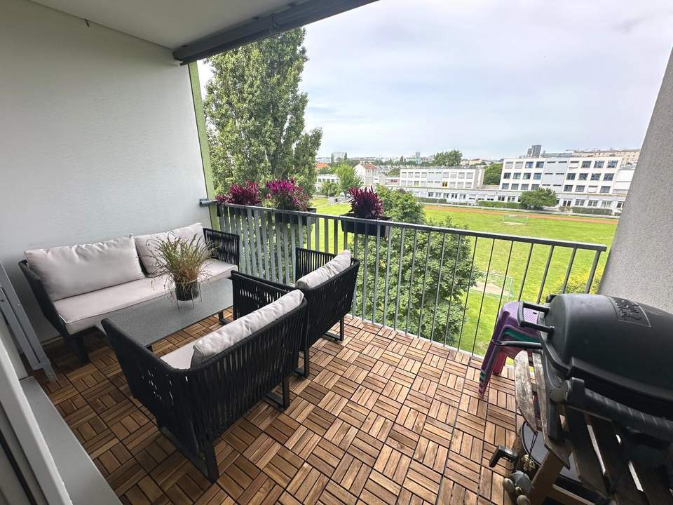 Grünblick 3-Zimmer-Wohnung mit Balkon