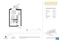 Sonnwendviertel: 1-Zimmer-Wohnung mit Balkon im 19. OG – Fitnessraum, Co-Working & Rooftop-Terrasse inklusive!