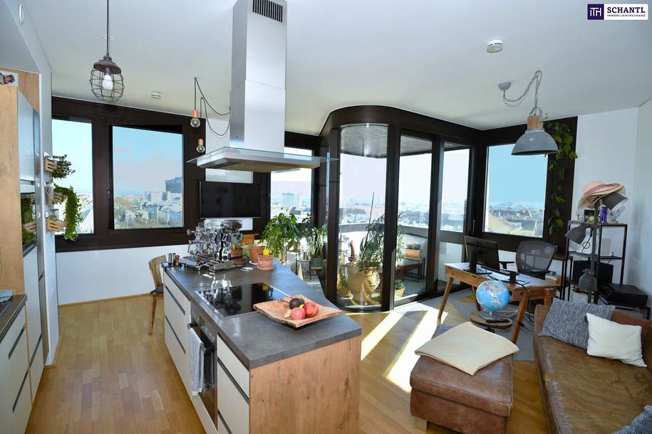 Wohnen im 9. Stock: 2-Zimmer City-Highlight mit Ganzjahres-Loggia, Premium-Ausstattung und einzigartigem Skyline-Blick!, Wohnung-kauf, 450.000,€, 1170 Wien 17., Hernals