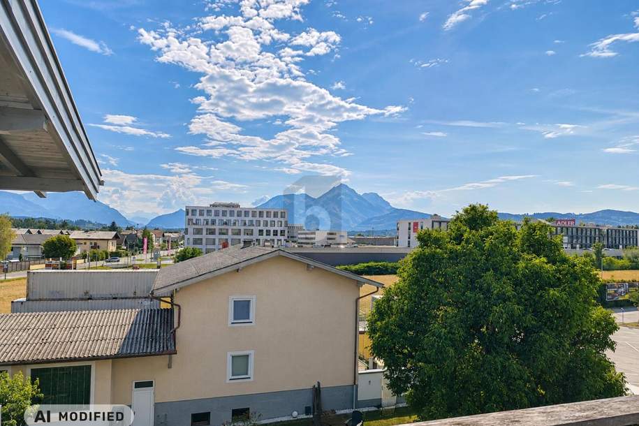 WOHNEN ODER BÜRO: HOCHWERTIGE FLÄCHE MIT HERRLICHEM BERGBLICK RICHTUNG UNTERSBERG, Wohnung-miete, 1.800,00,€, 5071 Salzburg-Umgebung