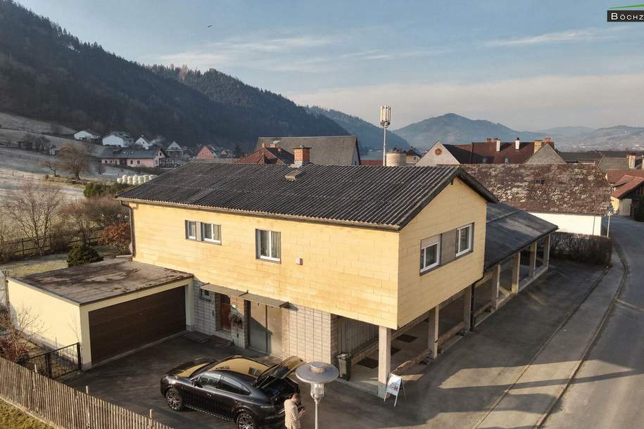 Wohn- und Geschäftshaus mit großem Garten in St. Stefan ob Leoben, Haus-kauf, 269.000,€, 8713 Leoben