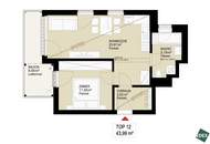 Schöne 1,5-Zimmer Wohnung mit Balkon