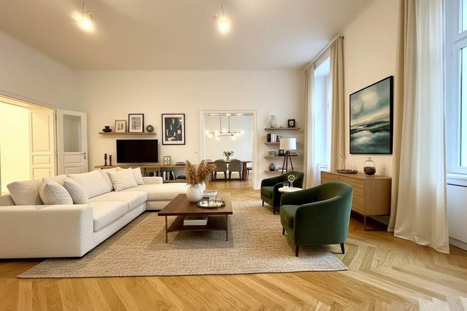 Traumhafte, vollsanierte 5-Zimmer-Wohnung in 1090 Wien – Ihr neues Zuhause!, Wohnung-kauf, 1.395.000,€, 1090 Wien 9., Alsergrund
