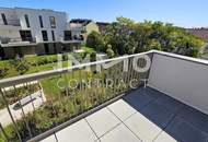 Terrassentraum: Moderne, helle 3-Zimmer-Wohnung mit Grünblick im Erstbezug - provisionsfrei!