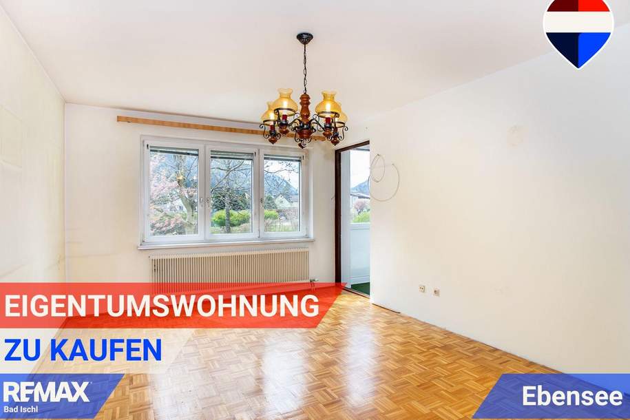 Gut geschnittene Zweizimmer-Eigentumswohnung in Ebensee - Zweitwohnsitznutzung möglich!, Wohnung-kauf, 125.000,€, 4802 Gmunden