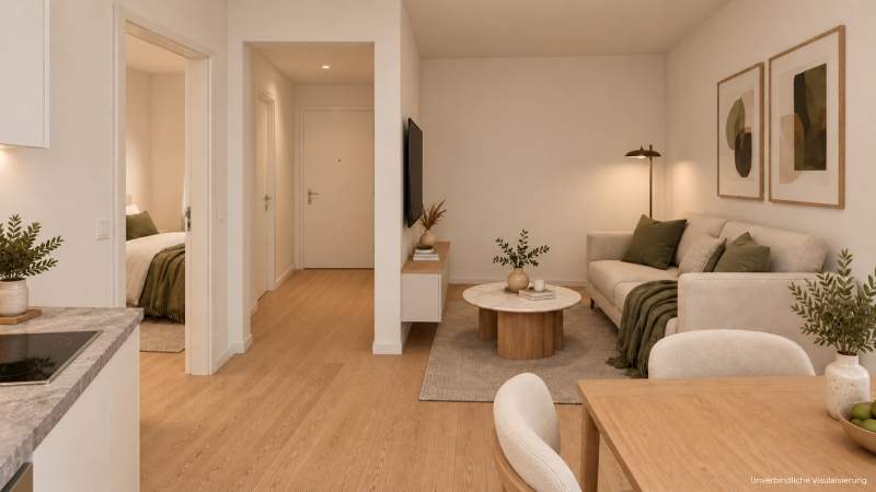 Für die Vermietung gedacht – 2 Zimmer mit Loggia nahe Schönbrunn