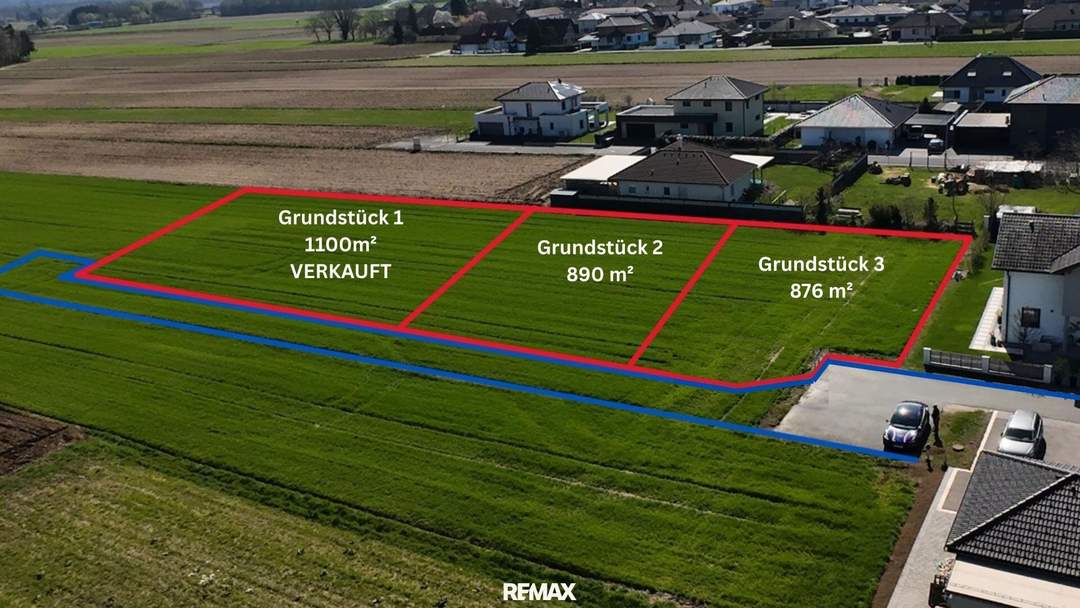 Grundstück Nr 2 mit 890 m² in Top-Lage - Gralla bei Leibnitz zu verkaufen