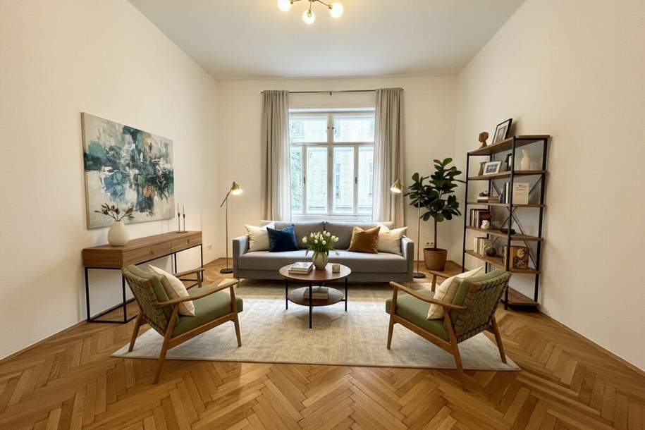 Geschmackvoll & gut gelegen - Altbauwohnung mit Stil nahe U3 Rochusgasse & Stadtpark, Wohnung-kauf, 519.000,€, 1030 Wien 3., Landstraße