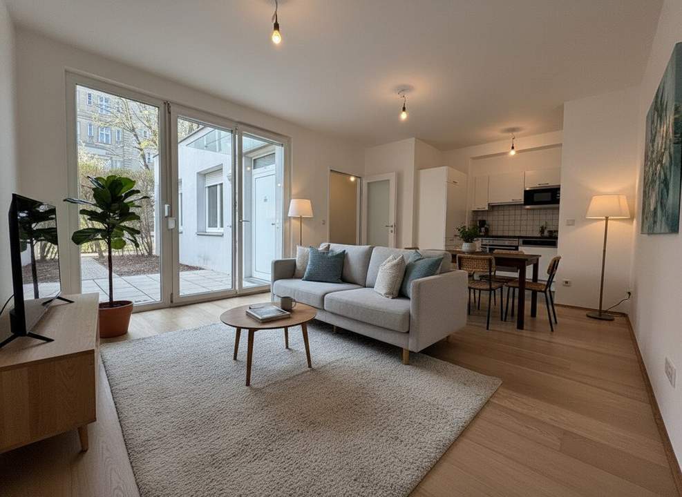 "Bungalowähnliche" 5-ZIMMER-GARTENWOHNUNG mit ZWEI TERRASSEN! Garagenplatz optional! 1160!