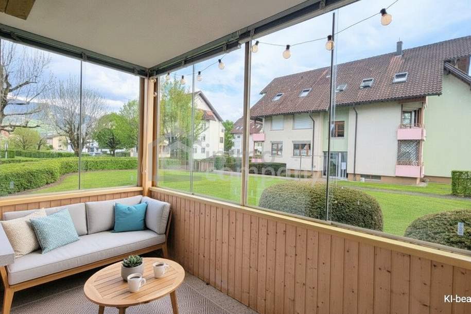Großzügige 3-Zimmer-Hochpaterre-Wohnung in Dornbirn | 89m² Wohnfläche | Frisch renoviert | Wohnküche mit Eckbank | Süd-Veranda, Wohnung-miete, 1.680,00,€, 6850 Dornbirn