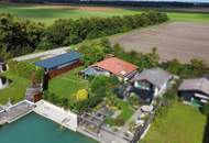 Wohlfühloase Badehaus auf großem Pachtgrundstück direkt am See - nahe der Wiener Stadtgrenze