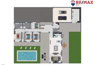 Exklusiver Wohntraum – Neubau-Bungalow mit Pool & Doppelgarage - Erstbezug