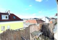 DRINGENDE NACHFOLGERSUCHE | GROSSGARCONNIERE - WOHNZIMMER MIT KÜCHENBEREICH UND 2 ZIMMER | WEST-TERRASSE - 1. DG