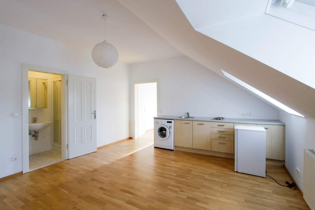 Kompakt Wohnen im großen Stil! Dachgeschosswohnung im obersten Liftstock einer Stadtvilla!