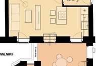 ERSTBEZUG - nahe Stephansplatz - Stadtapartment mit fast 27 m² großer Terrasse im Dachgeschoß!