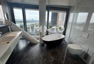 Großzügige 4 Zimmer Wohnung mit über 100 m² Balkon und Blick auf die Donau!