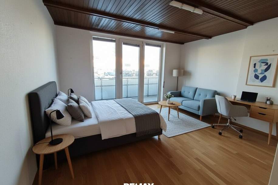 Sanierungsprojekt | Einzimmer-Studentenhit mit Loggia beim FH-Technikum, Wohnung-kauf, 145.000,€, 1200 Wien 22., Donaustadt