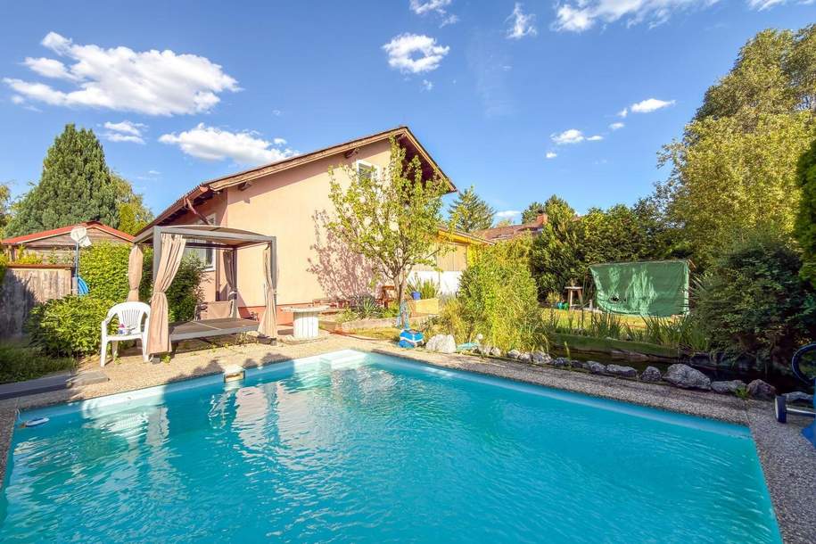 Gepflegtes Einfamilienhaus mit Pool in ruhiger Grünlage, Haus-kauf, 429.000,€, 2301 Gänserndorf