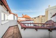 Sonnige Terrassenwohnung im hofseitigen Dachgeschoß!