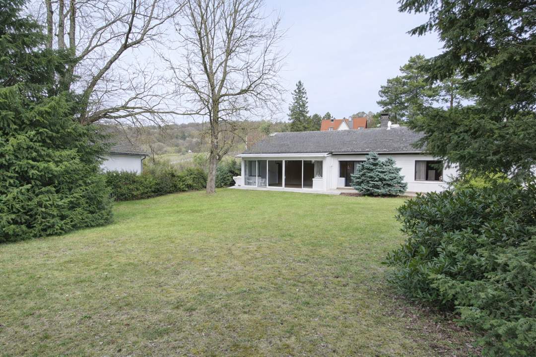 Traumhaftes Grundstück mit repräsentativem Bungalow in Langenzersdorf an der Stadtgrenze zu Wien
