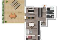 Exklusive 2-3 Zimmer Terrassenwohnung in ruhiger Lage nahe dem Salzkammergut Golfclub