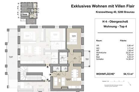 Exklusives Wohnen mit Villen Flair KainzGut Braunau/Inn, Wohnung-kauf, 280.800,€, 5280 Braunau am Inn