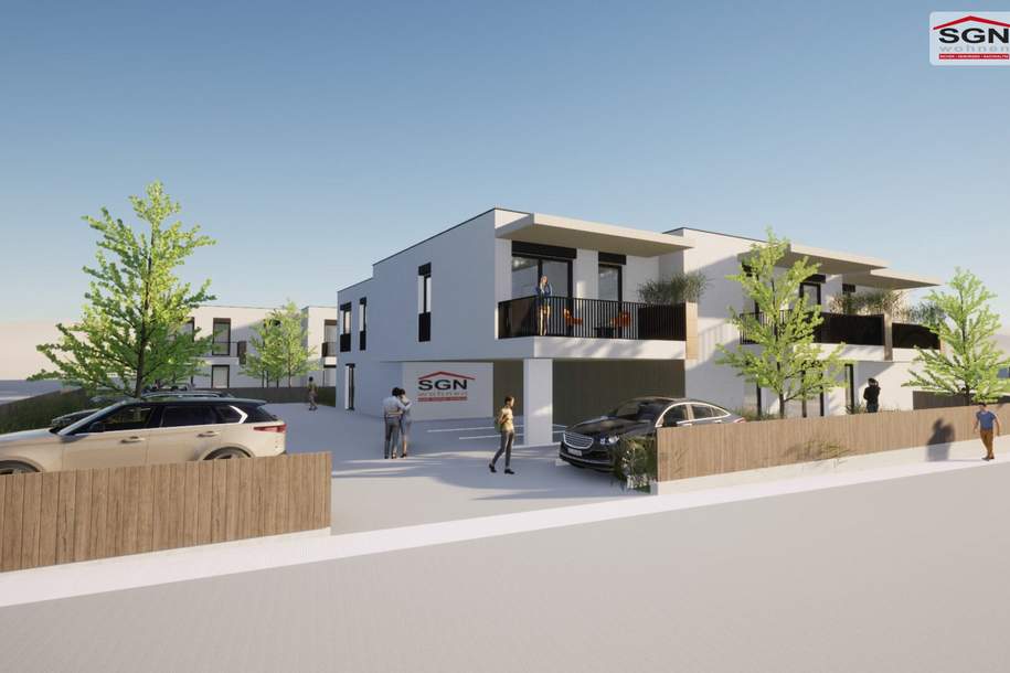 3-Zimmer Genossenschaftswohnung Erstbezug mit Balkon in Spillern, Wohnung-miete, 947,14,€, 2104 Korneuburg