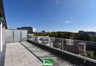 Die Wohnung der Superlative - Atemberaubender Weitblick mit großer Süd-Ost-Terrasse direkt beim Donauzentrum und U1 - Baurecht. - WOHNTRAUM