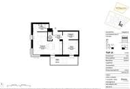 Moderne 2-Zimmer mit Balkon und Garage