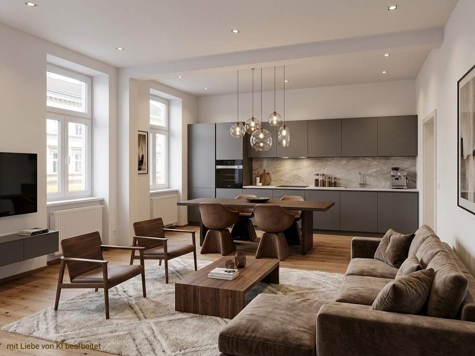 Frisch sanierte 2-Zimmer Wohnung in guter Lage in einem exklusiven Gebäude mit wenigen Einheiten