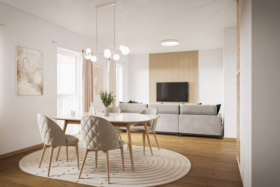 Wohnen beim Hirschstettner Park | Townhouse mit Garten, Terrasse & Balkon | ERSTBEZUG, Wohnung-kauf, 542.000,€, 1220 Wien 22., Donaustadt
