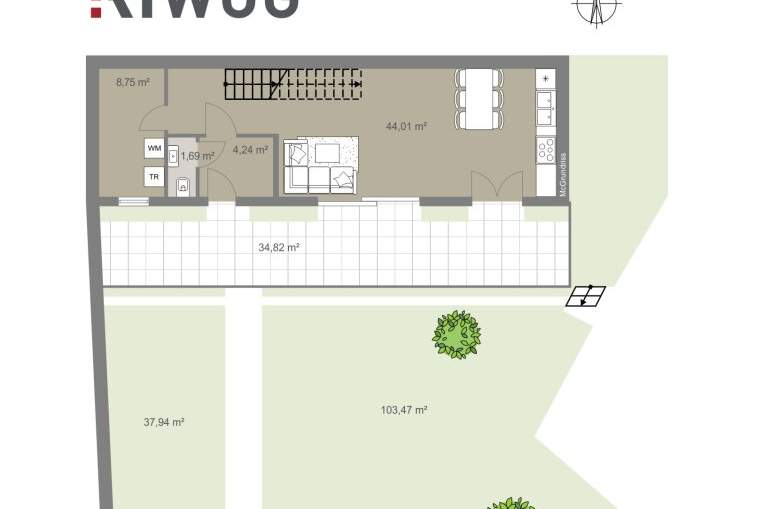 SANIERTES HAUS + 140m² SÜD-GARTEN | 5 MIN vom BHF MEIDLING (U6/S-Bahn) | LUFTWÄRMEPUMPE | RUHELAGE | NUTZUNGSRECHT 250m² Grünfläche, Wohnung-kauf, 990.000,€, 1120 Wien 12., Meidling