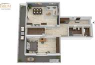 Lichtdurchflutete 2-Zimmer-Dachgeschosswohnung mit 40 m² Terrasse in ruhiger Lage