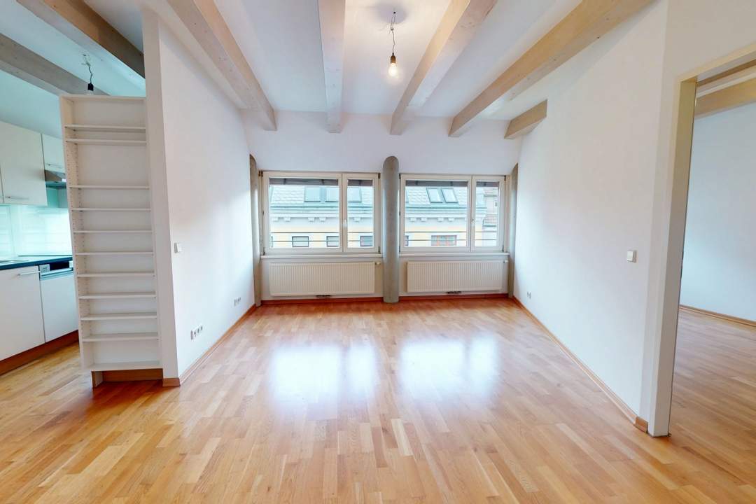 Ruhelage trifft Top Grundriss – 2-Zimmer-DG-Wohnung