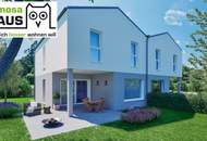 Wohnbaugefördertes Einzelhaus, ziegelmassiv, mit 117m² Wohnfläche, 28m² Terrasse, Eigengrund und 2 Parkplätze