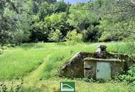 NEUER PREIS! Altbestand auf wunderschönem Grundstück, gesamt ca. 4.700m² (Bauland/Wiesen/Wald) beim Wald nach der Hermannshöhle in absoluter Ruhe- &amp; Naturlage.