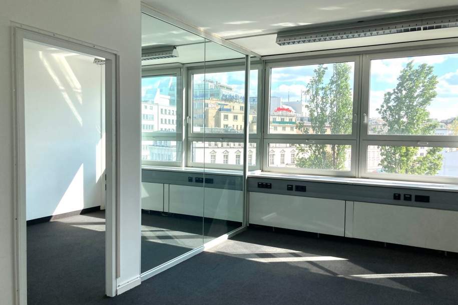1010! Bürofläche/ca. 1.333m² in modernem Bürohaus mit phantastischem Blick!, Gewerbeobjekt-miete, 32.658,50,€, 1010 Wien 1., Innere Stadt