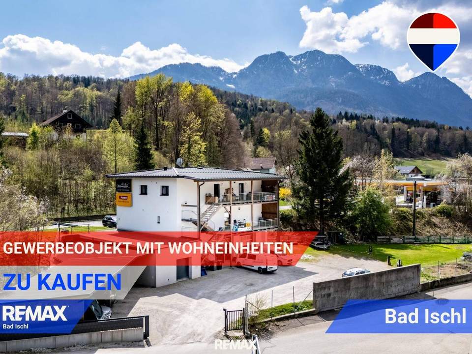 PREISUPDATE – Vielseitige Gewerbeimmobilie mit Verkauf, Büro, Lager &amp; Wohnen in Bad Ischl
