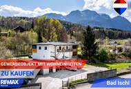 PREISUPDATE – Vielseitige Gewerbeimmobilie mit Verkauf, Büro, Lager &amp; Wohnen in Bad Ischl