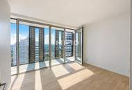 Panorama & Morgenlicht – 48. Etage -3 Zimmer in Ecklage mit zwei Loggien und Blick auf das Kaiserwasser