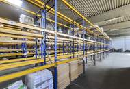 Lagerhalle mit Büros an der B1